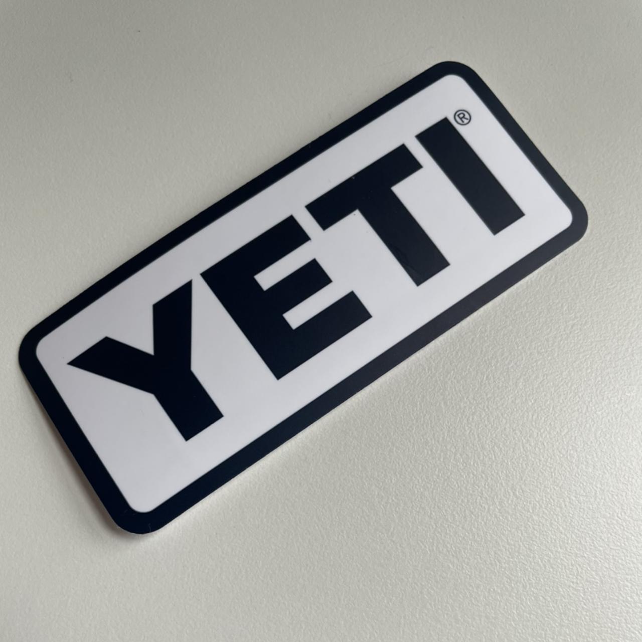 Yeti Black and White Stickers | Depop