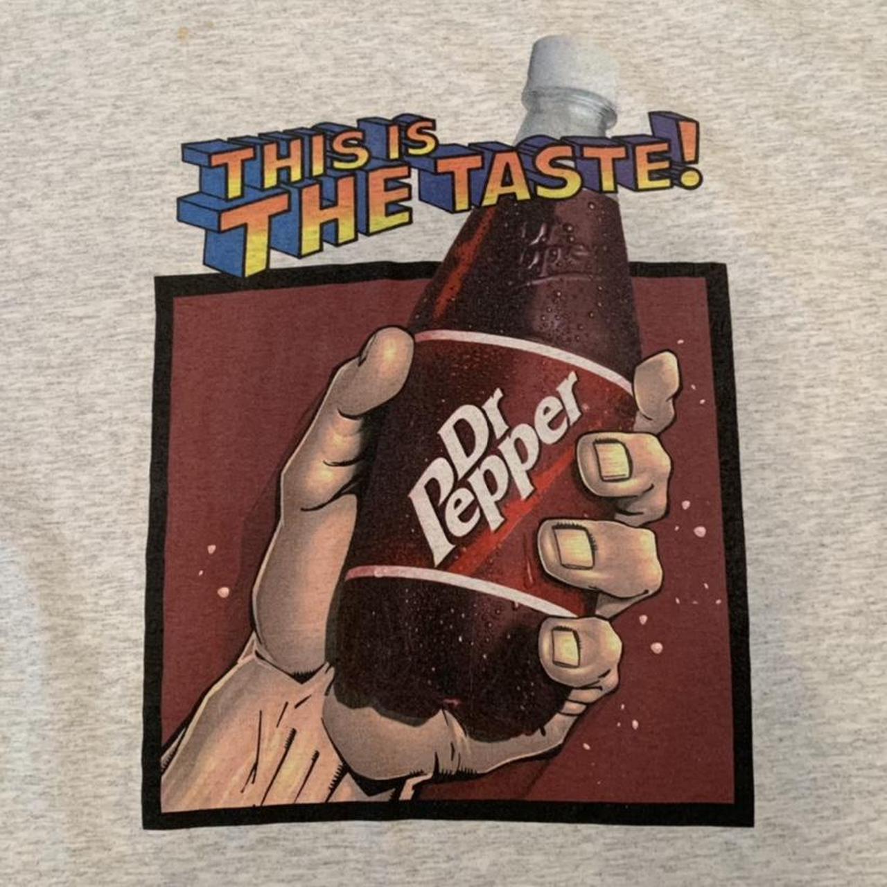 Vintage 90s Dr Pepper shirt! Men’s XL, Silver... Depop