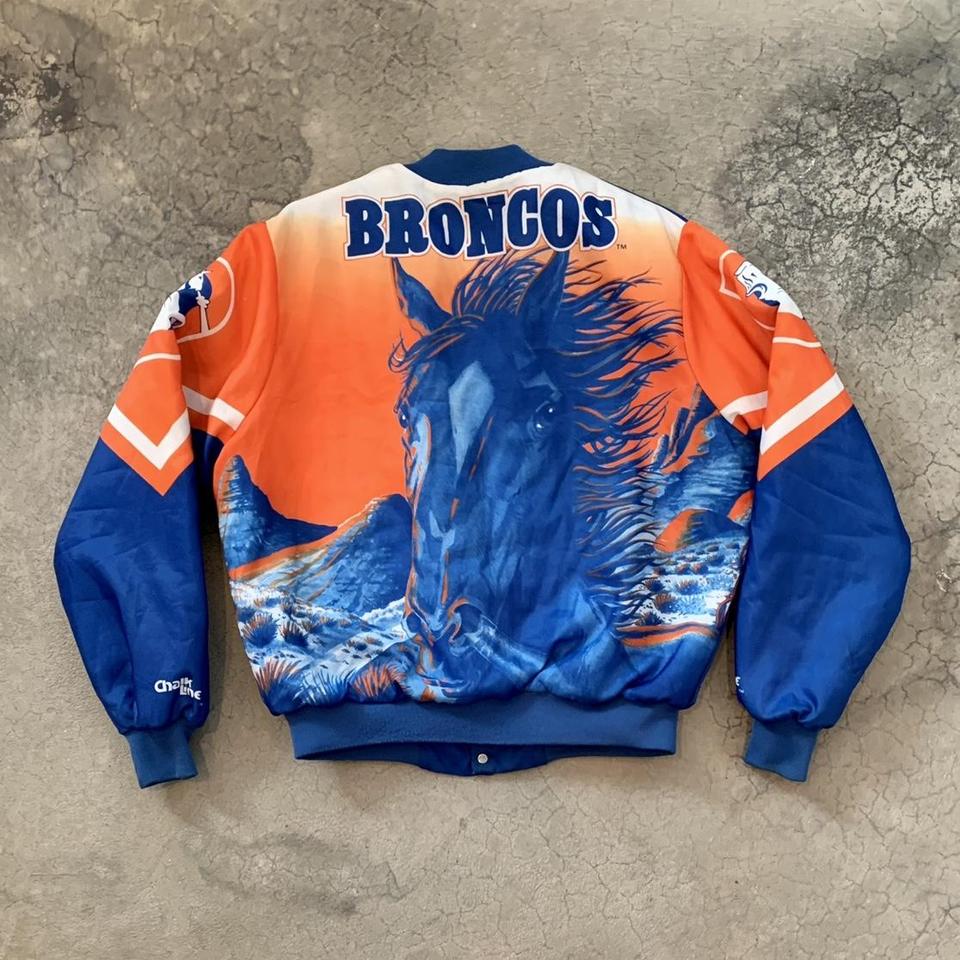 Vintage Chalk Line Denver Broncos Fanimation jacket! - Depop