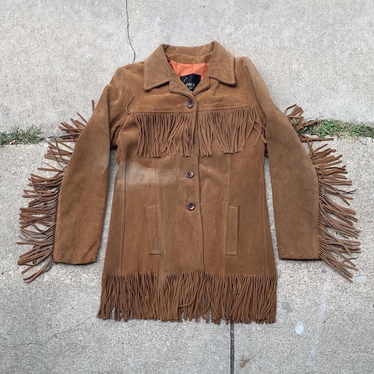 Vintage 70s Lesco suede fringe jacket! Women’s 12...