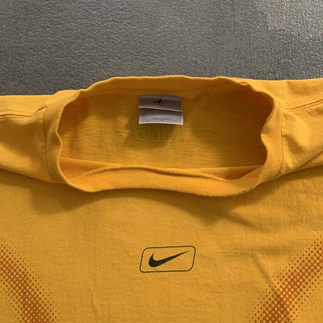 Nike Men's Yellow and Orange T-shirt | Depop