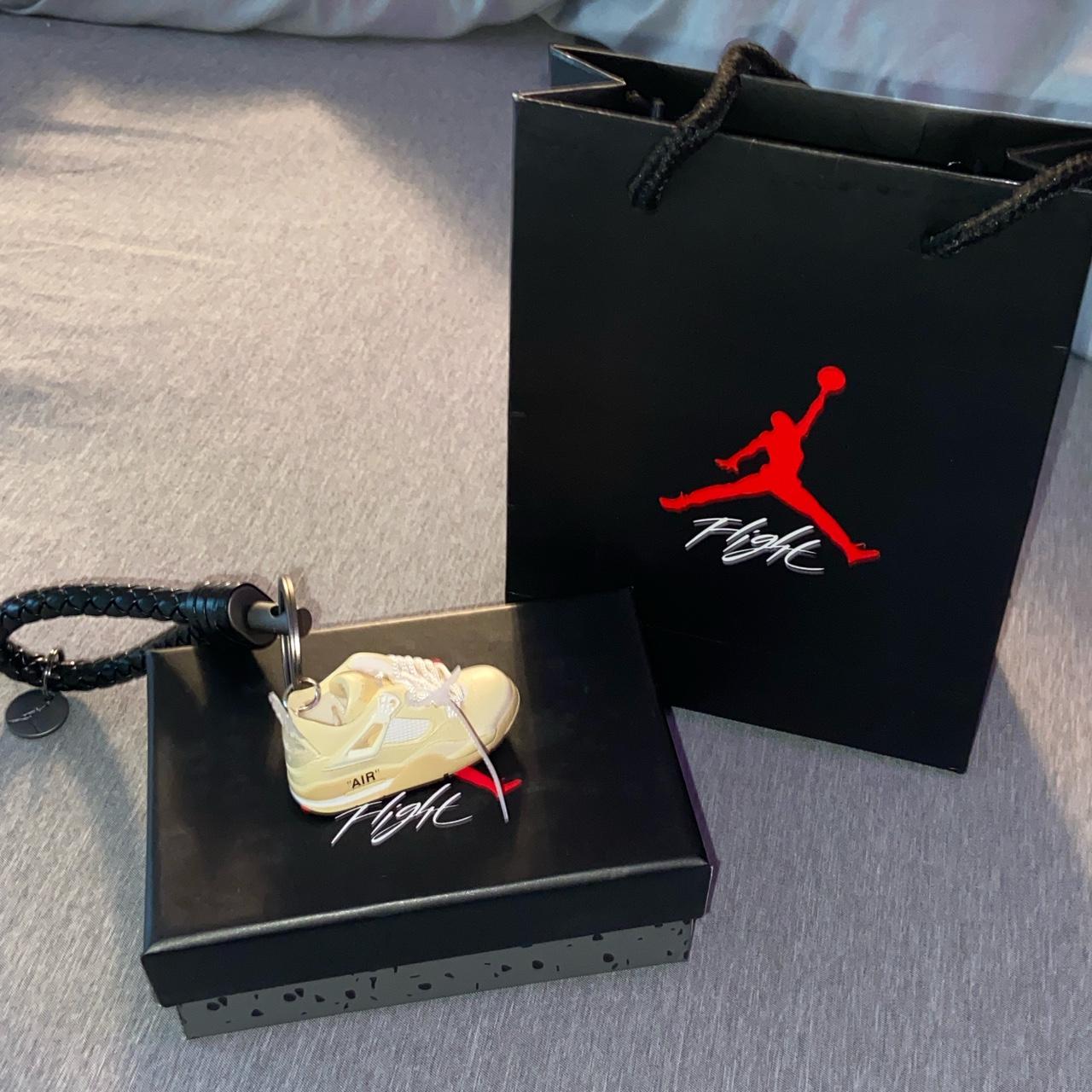 jordan 4 off white keychain
