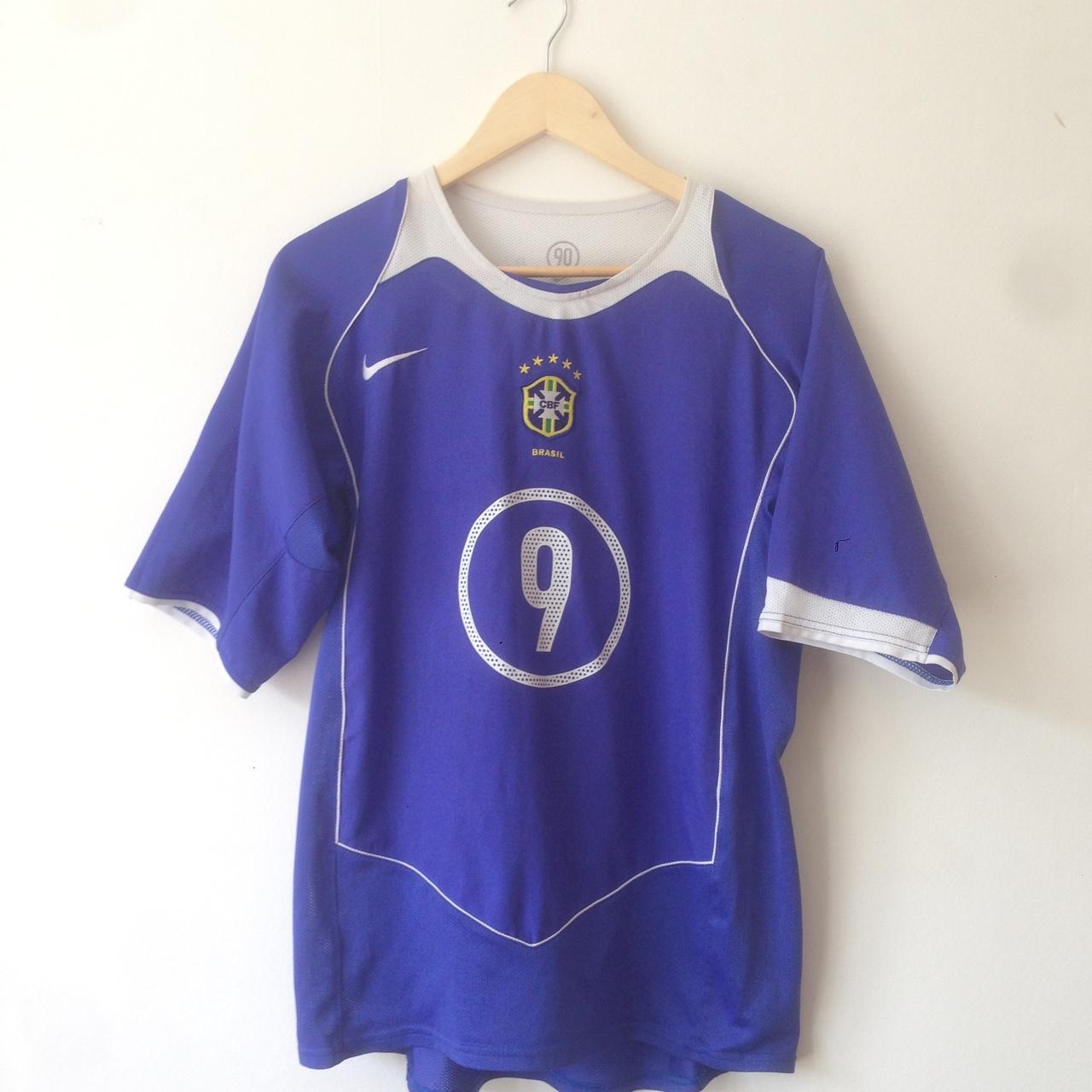 NIKE BRAZIL 2004 AWAY `RONALDO` JERSEY