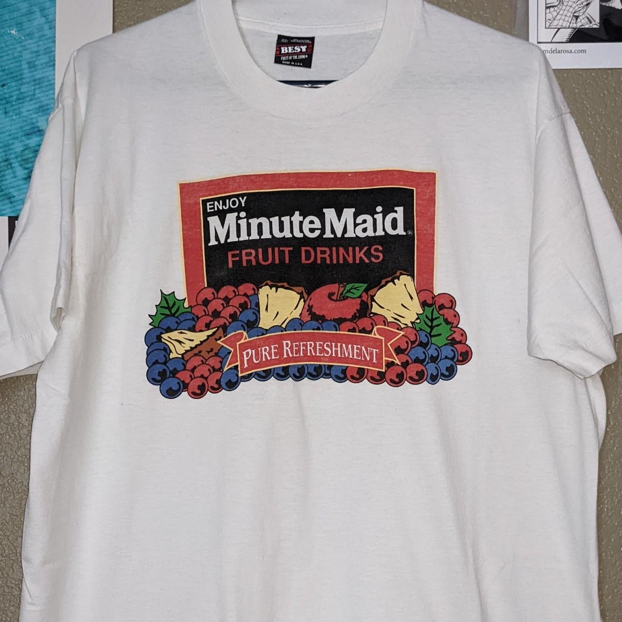 Vintage 90s Minute Maid snack promo shirt XL RARE, •