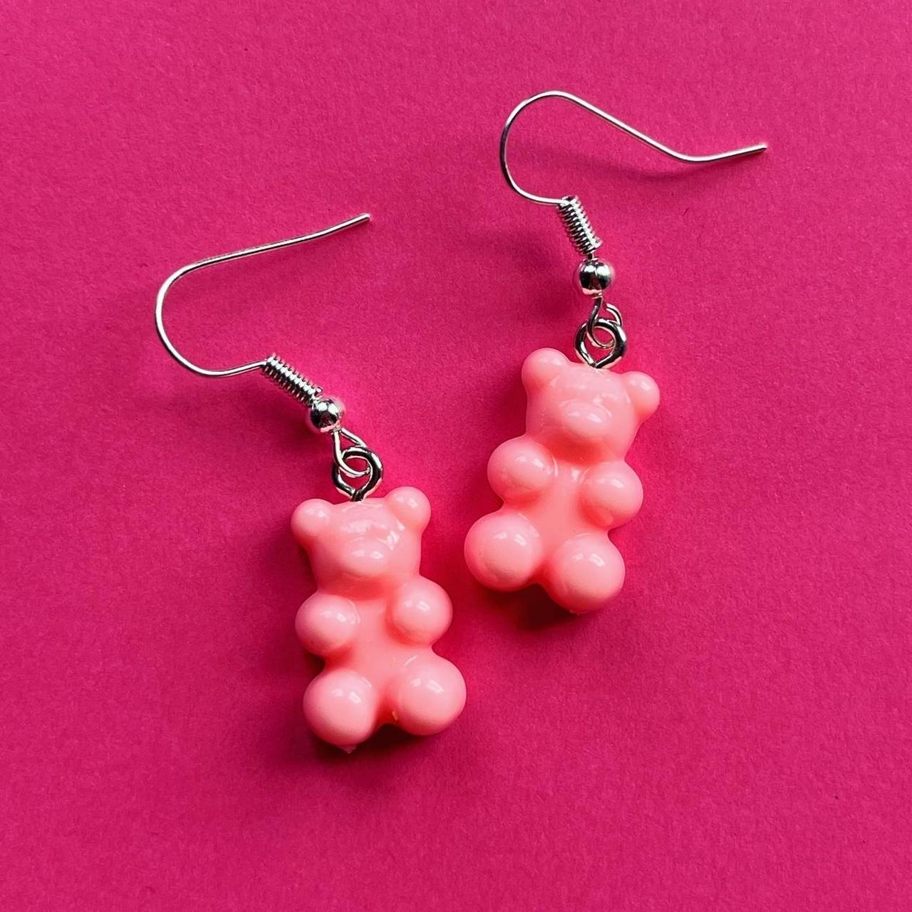 Gummy Bear Earrings Pink Super Cute Earrings Depop