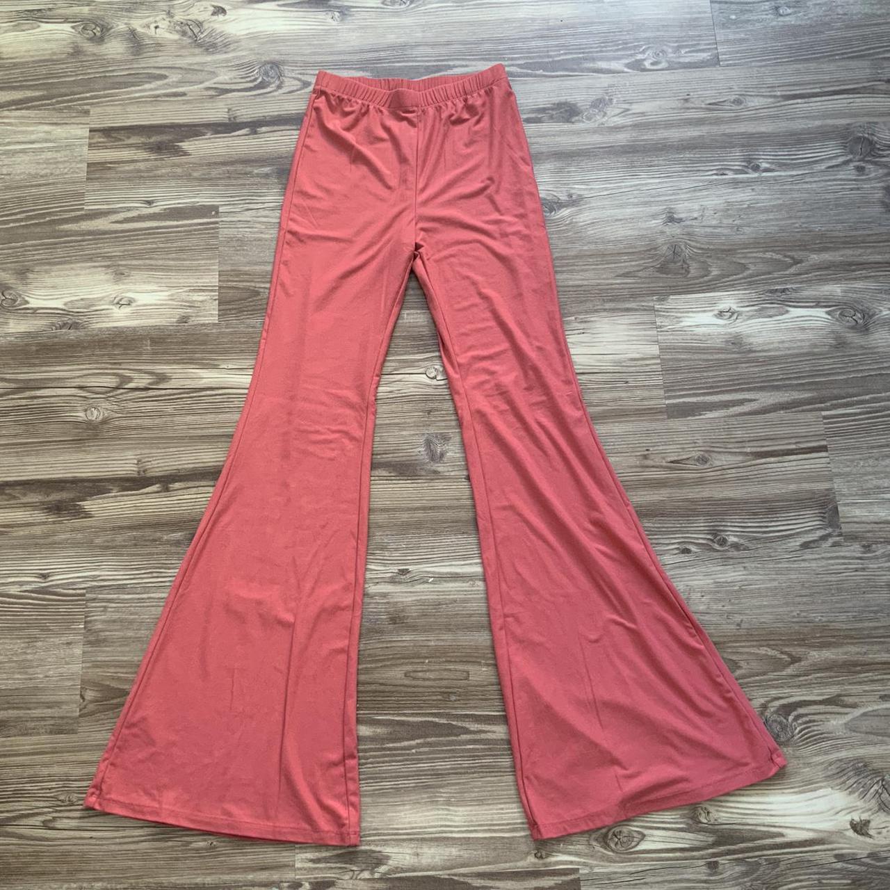 pink flare pants