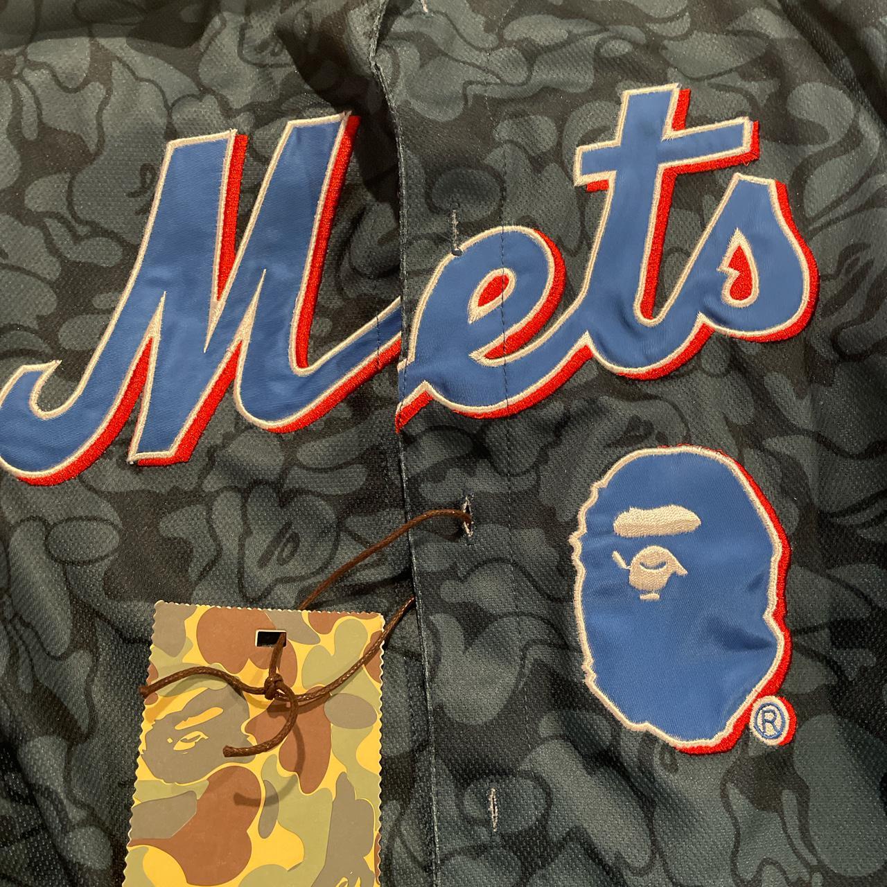 Barely worn bape Mets jersey , 350 on stock x , #Bape