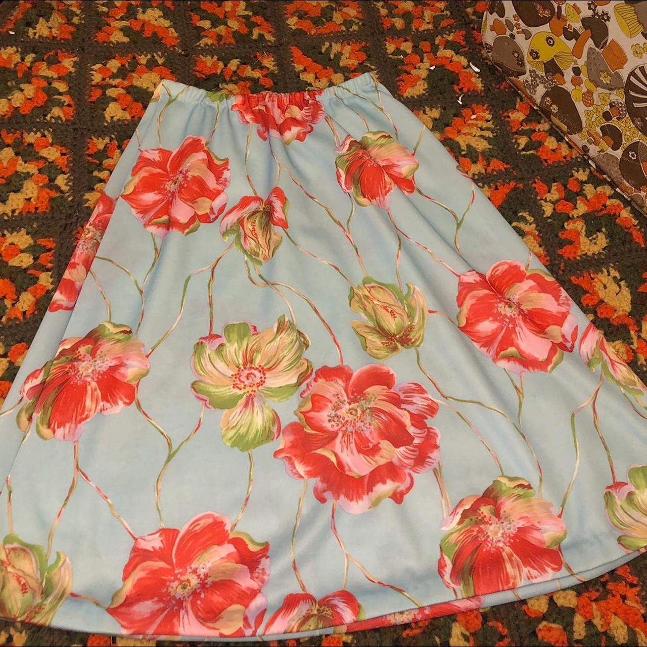 Product Image 1 - Authentic Vintage 70s Floral Skirt!