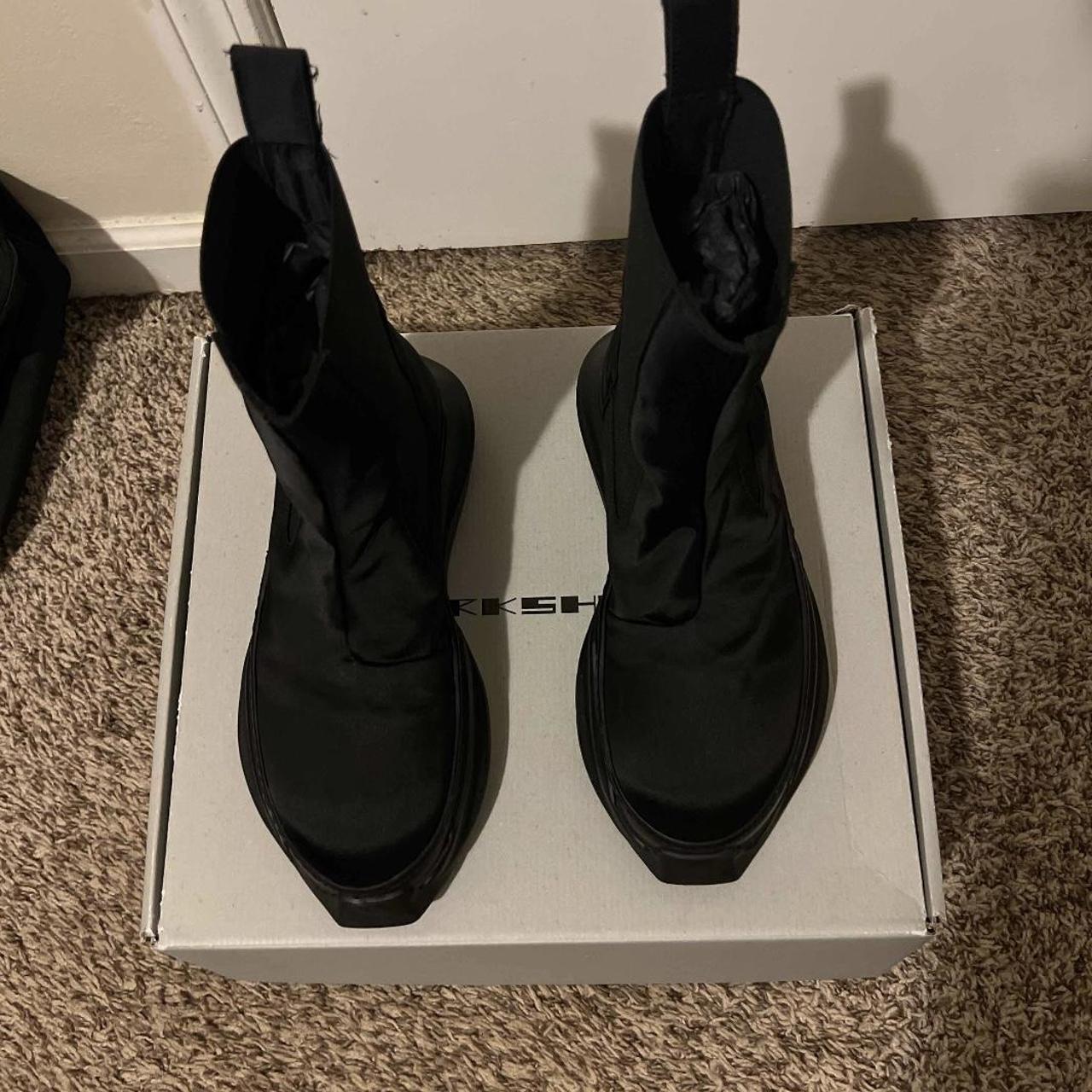 RICK OWENS DRKSHDW FOGACHINE ABSTRACT BEATLE BOOTS... - Depop