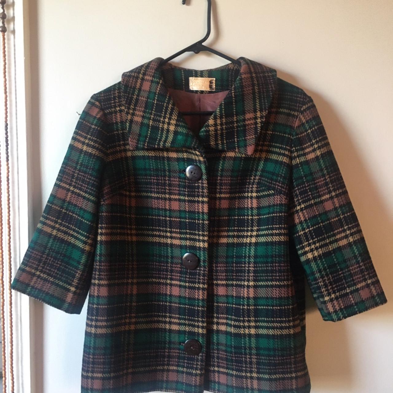 The cutest vintage plaid Pendleton jacket! Made with... - Depop