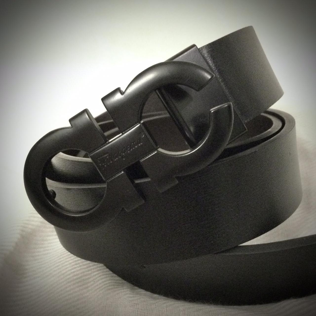 Matte black 2025 ferragamo belt