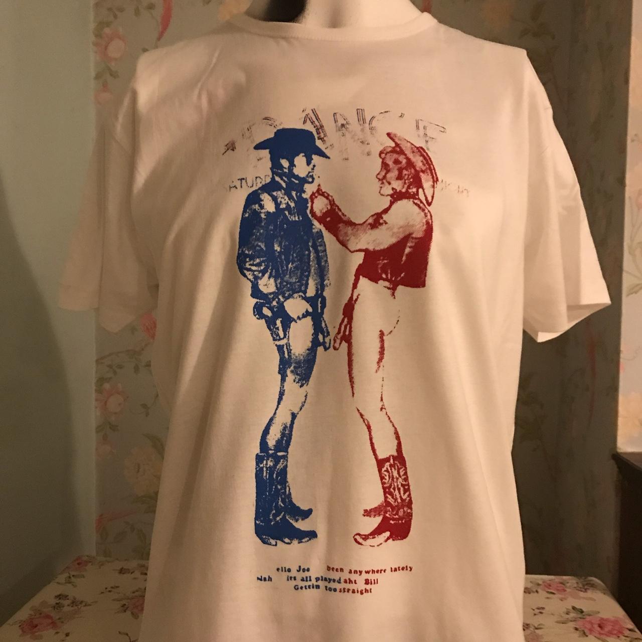 Vivienne Westwood Sex Pistols cowboys repro t-shirt. - Depop