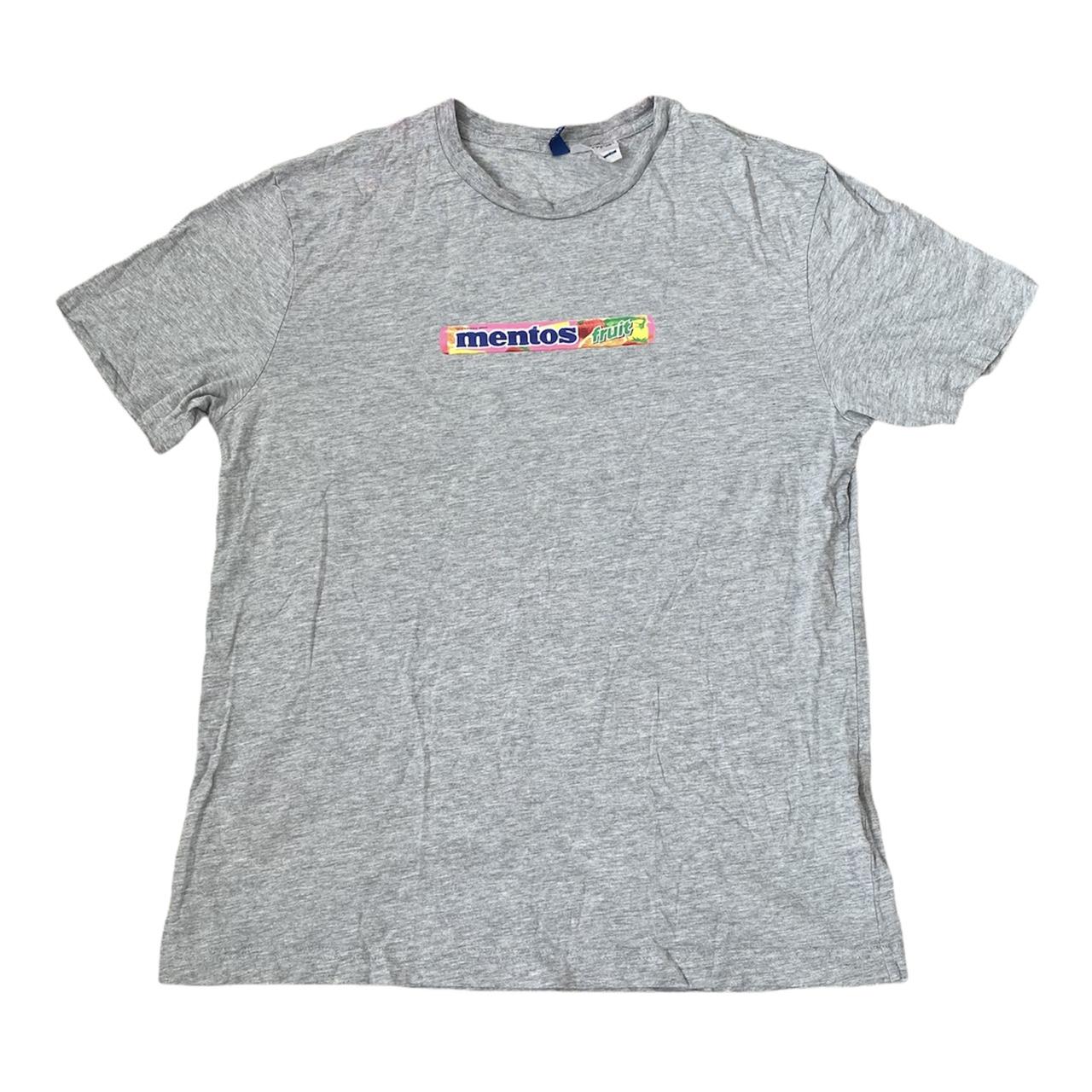 H&M grey mentos graphic tee short sleeve t-shirt;...