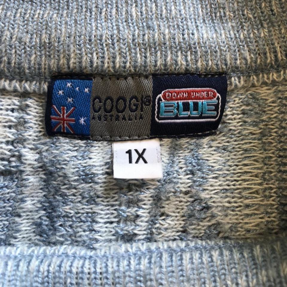 Vintage Coogi Down Under Blue Sweater. No flaws. In... - Depop