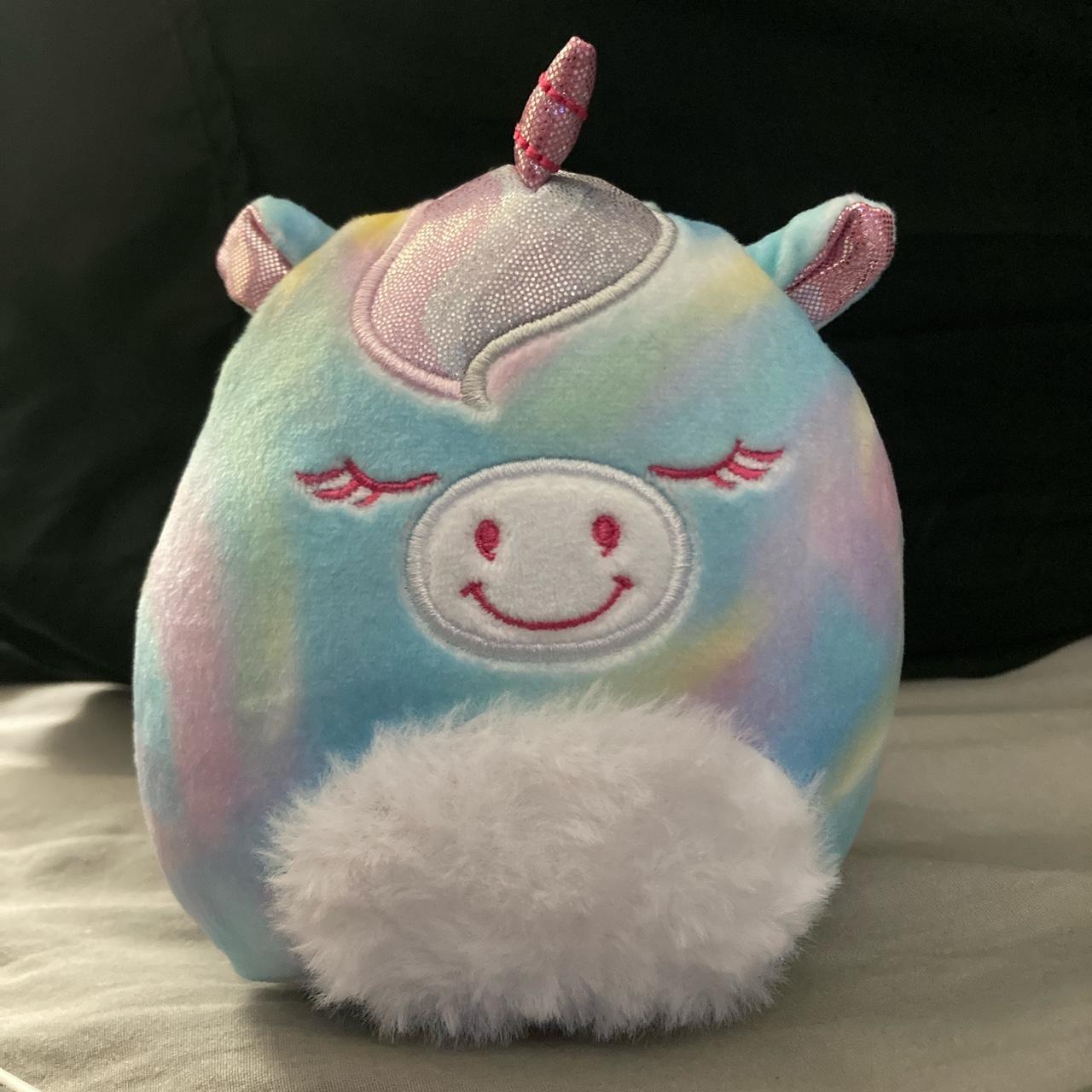 Anouk rainbow tie dye unicorn Squishmallow Mystery... - Depop