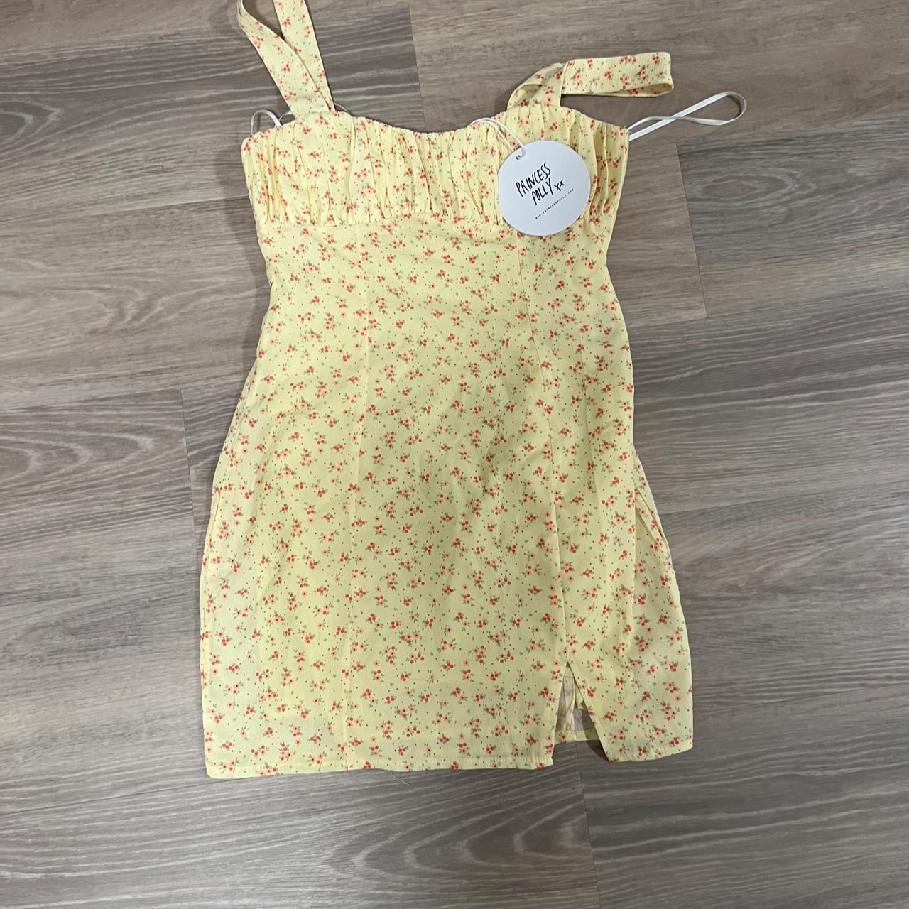 Princess Polly Yellow Floral Dress size 2 brand... Depop