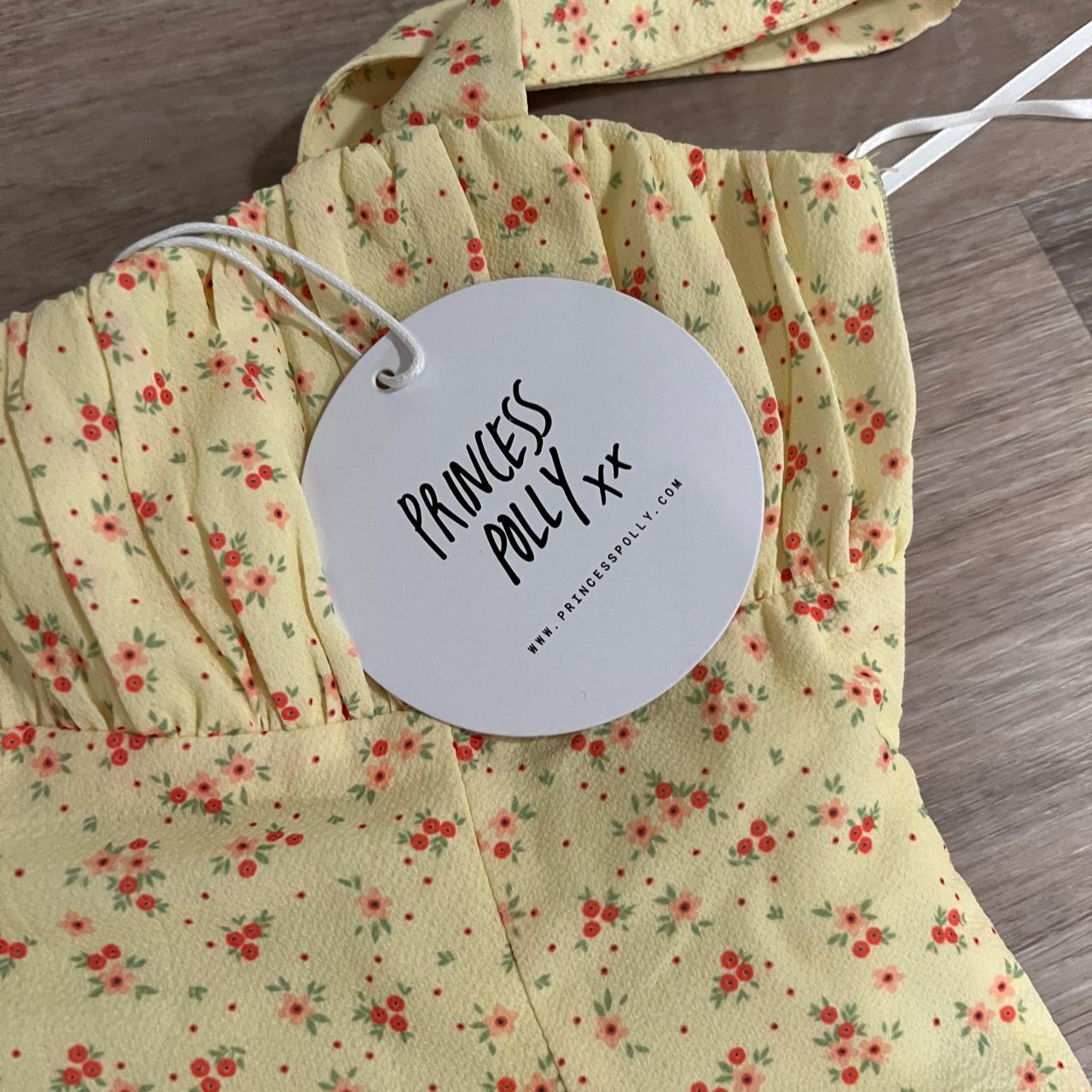 Princess Polly Yellow Floral Dress size 2 brand... Depop