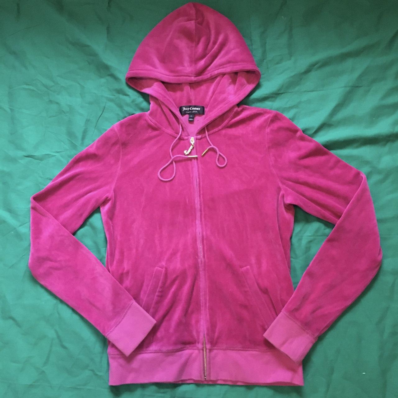 Hot Pink Juicy Couture Tracksuit Sweater Size... - Depop