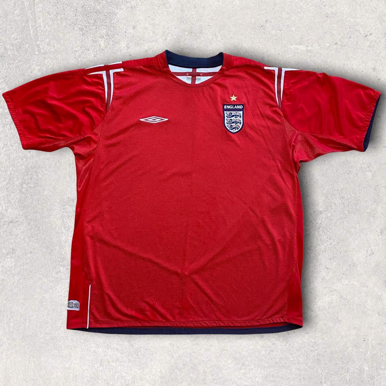 Umbro England Away Jersey 2004-2006 Youth Long Sleeve 