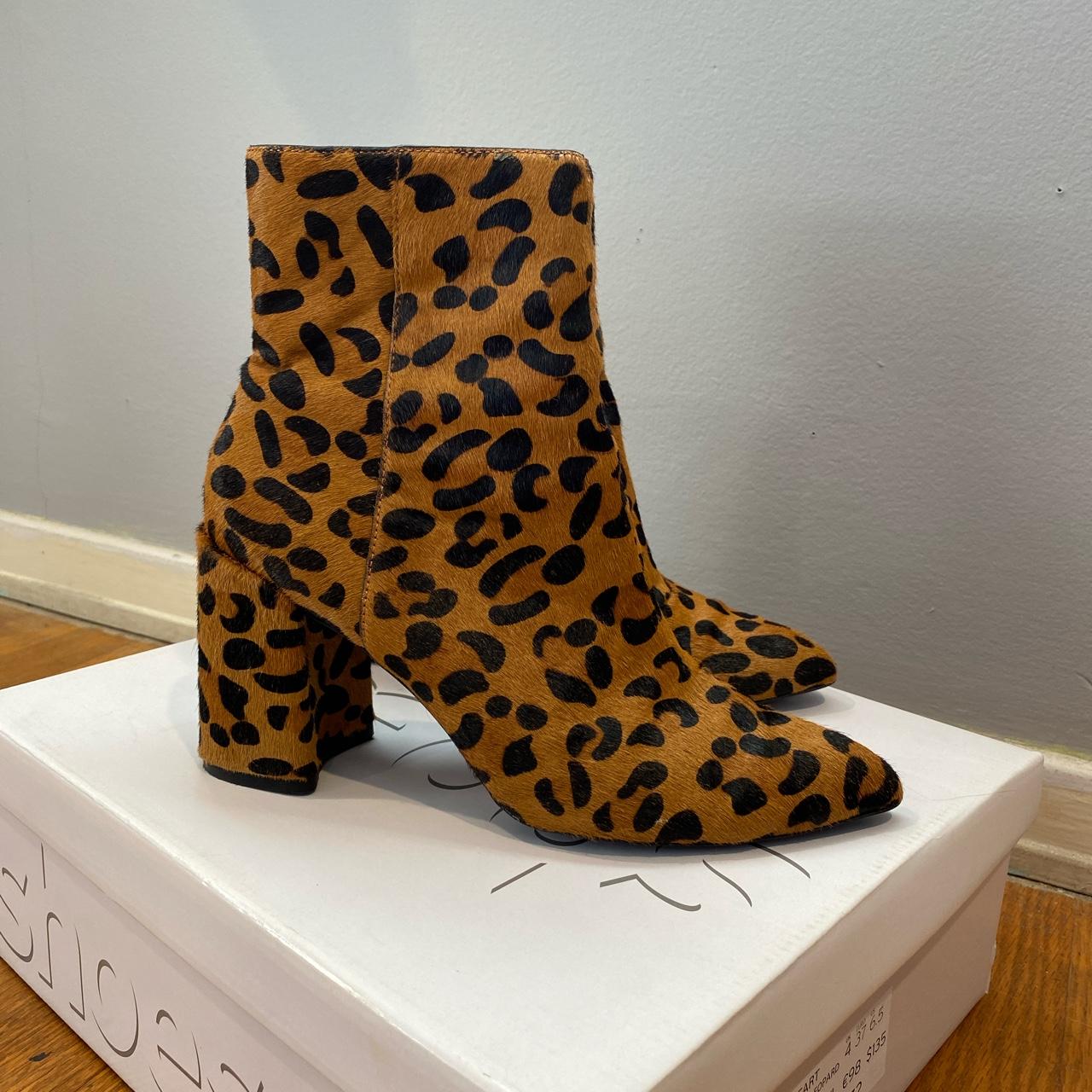 Topshop store leopard boots