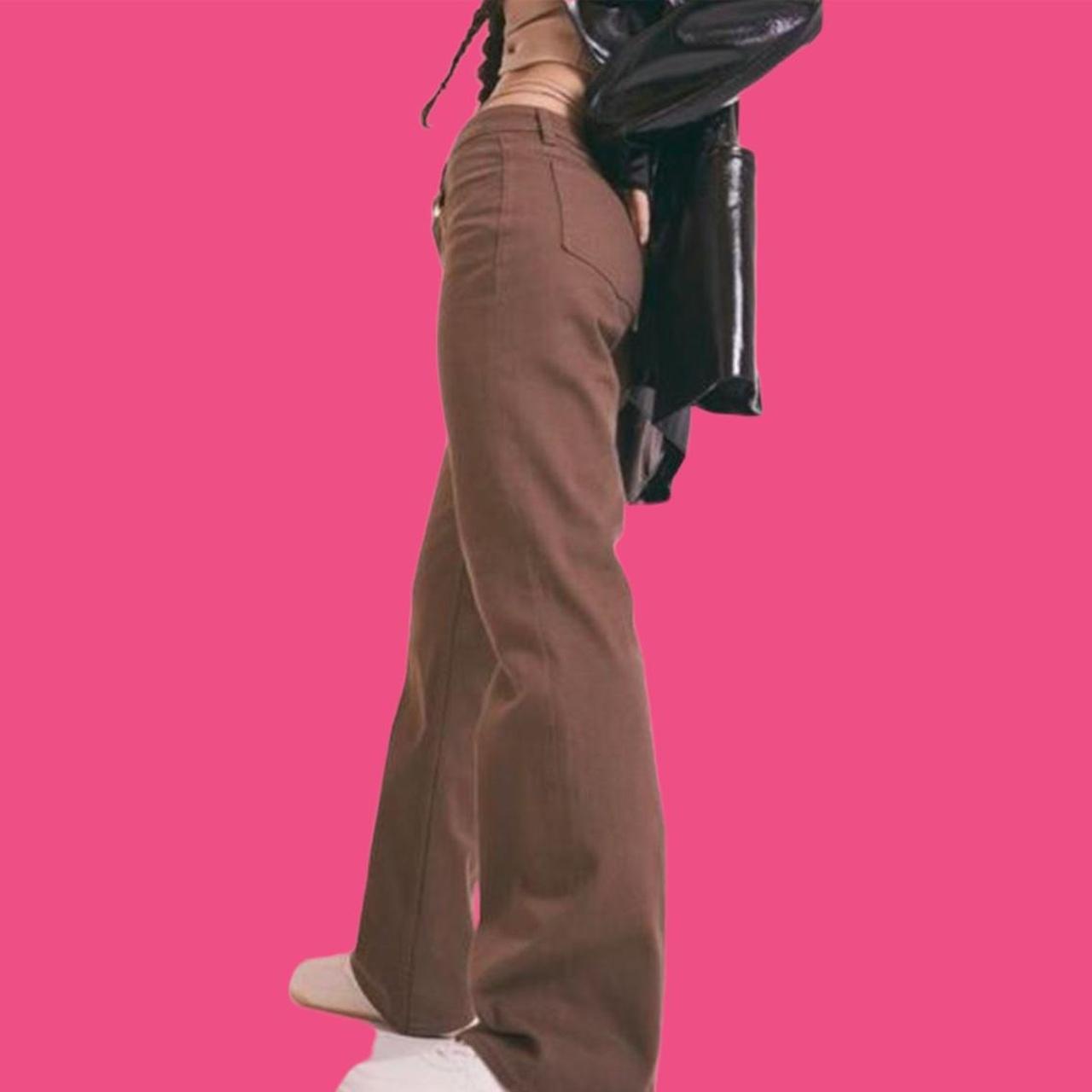 Brown high waisted jeans ( H&M ) Depop