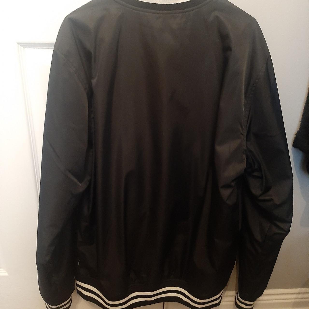 Vans black varsity bomber jacket Only worn once In... - Depop