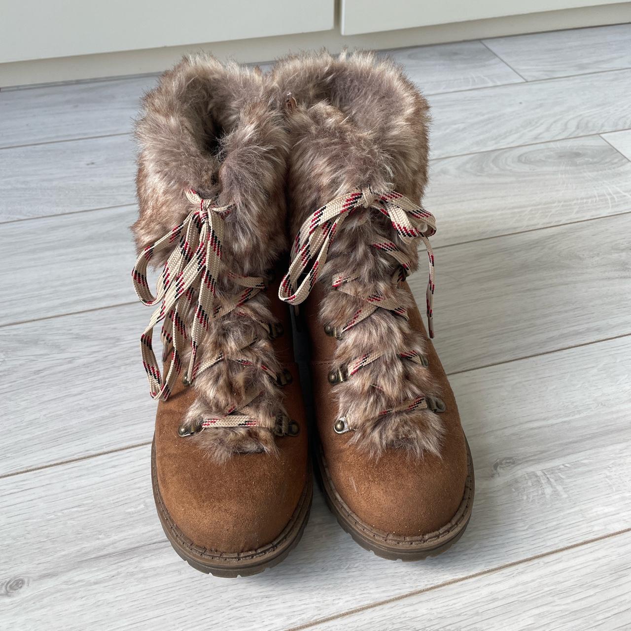 Lilliana faux fur 2025 lace up boots