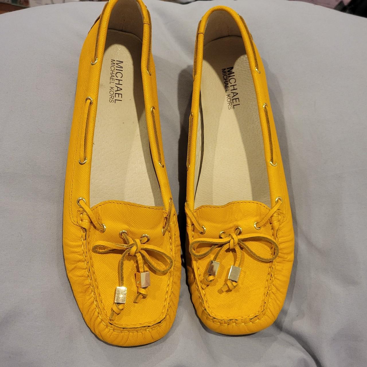 Women's Yellow Loafers | Depop