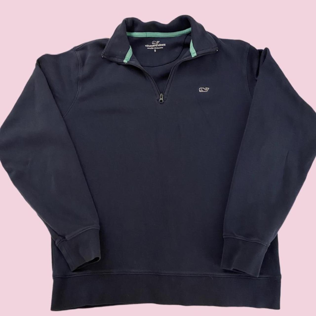 Men’s Vineyard Vines Quarter Zip size small in navy.... Depop