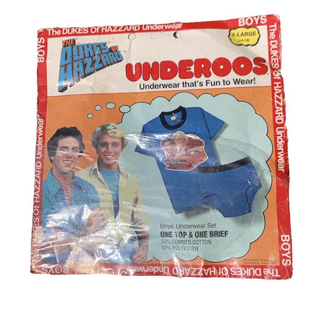 Vintage 1981 The Dukes of Hazzard Underoos Set Kids - Depop