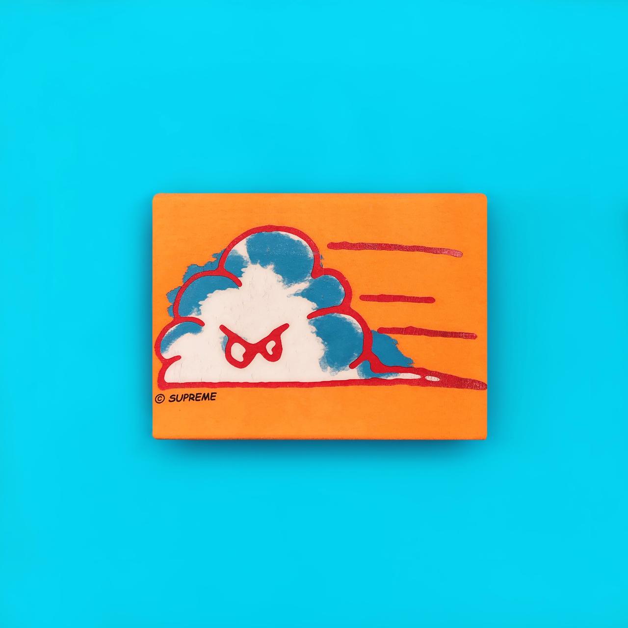 SS|2003 Vintage Supreme Mr Cloudy Tee | Orange | | Depop