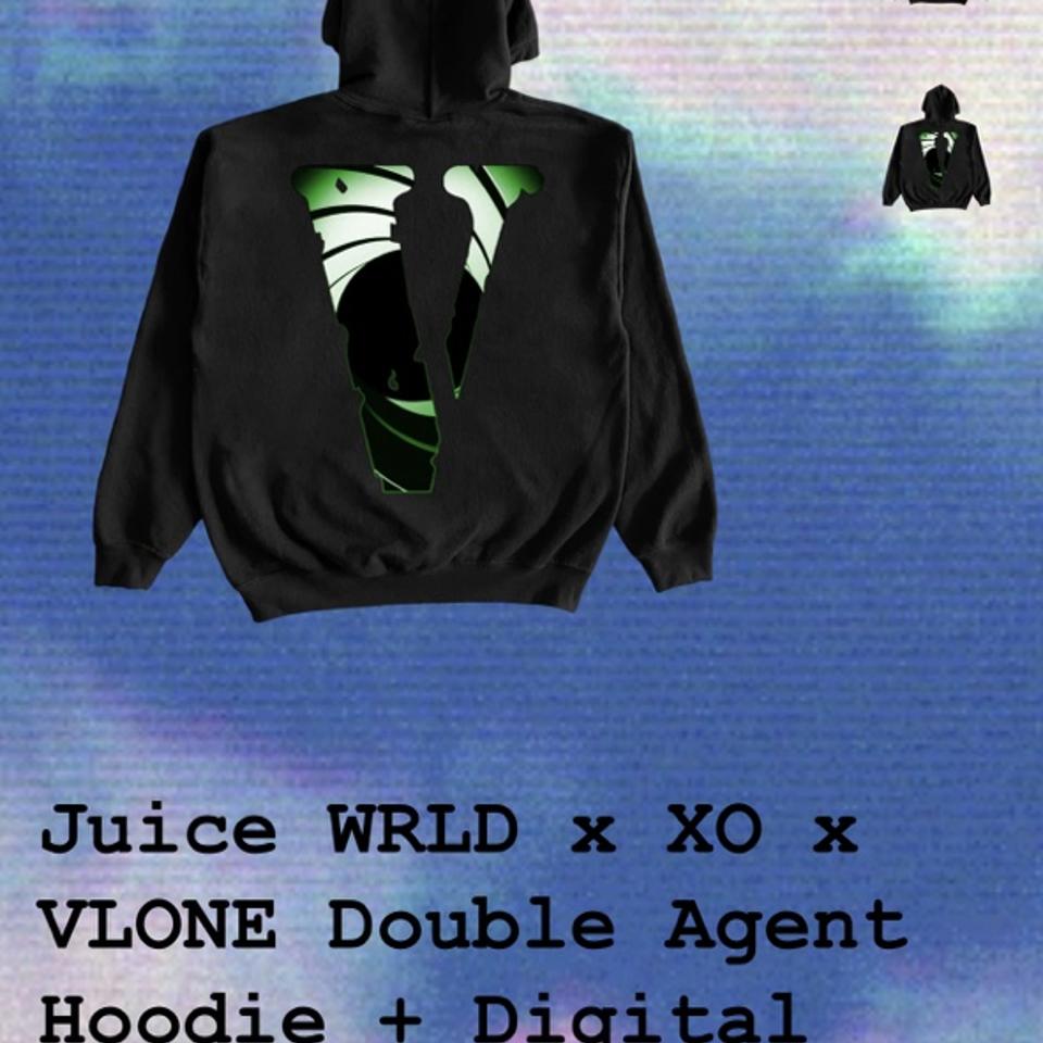 Juice Wrld x XO x Vlone Double Agent Hoodie Black