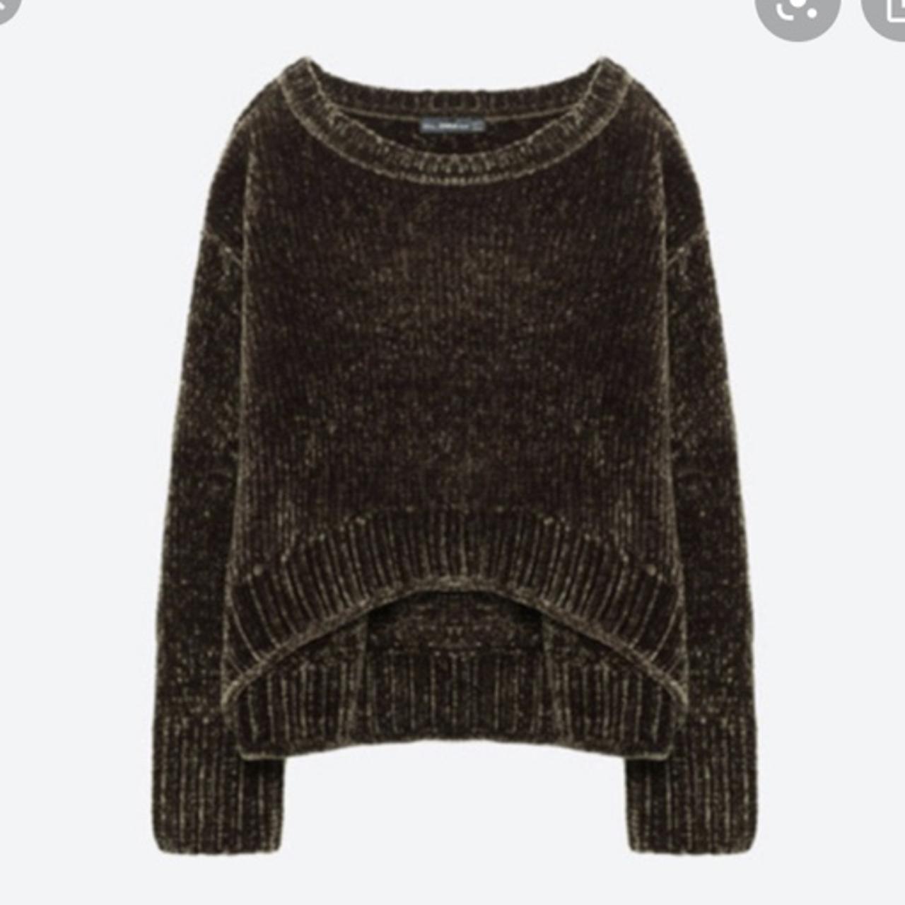 Olive hot sale chenille sweater