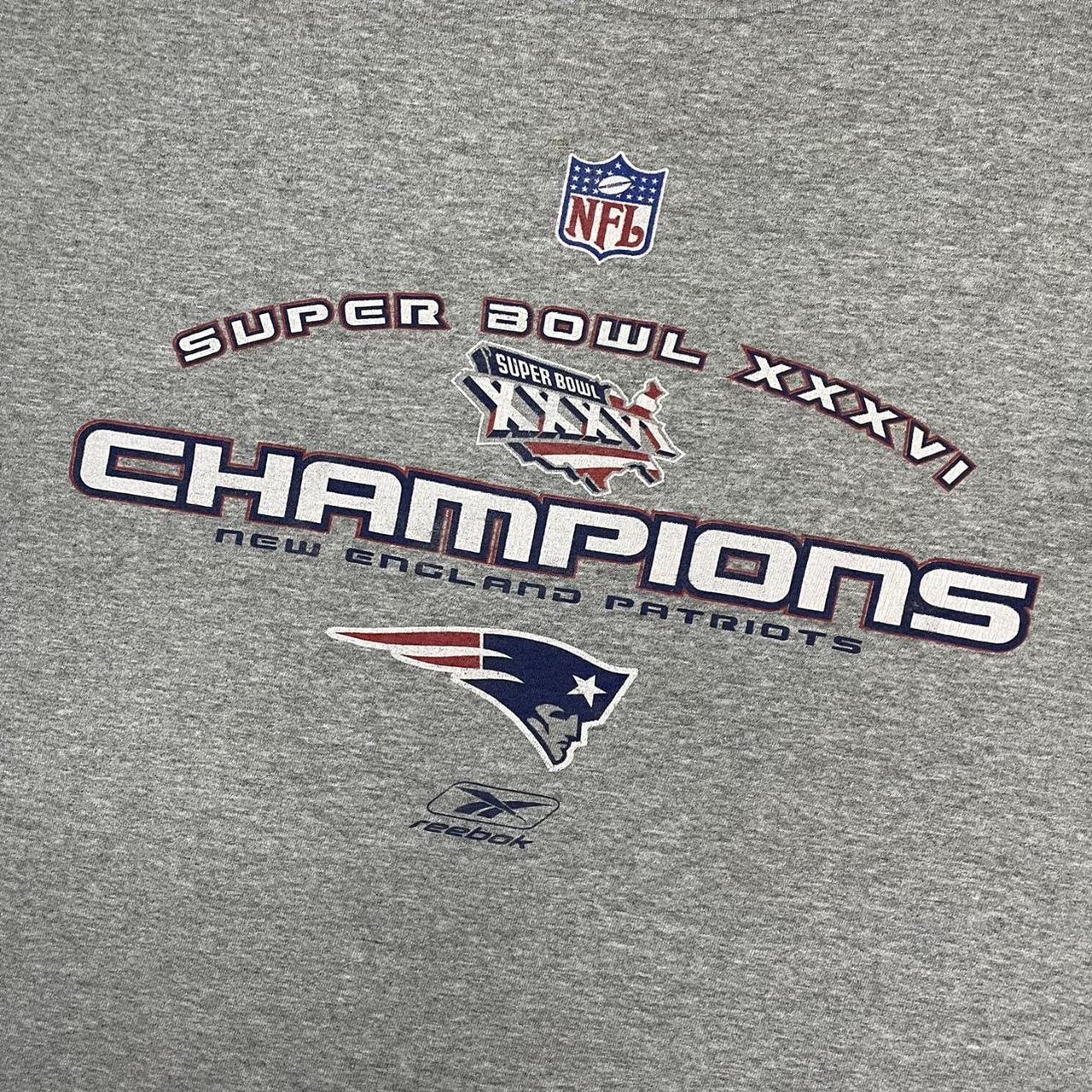 Vtg 2002 Super bowl 36 New England Patriots vs - Depop