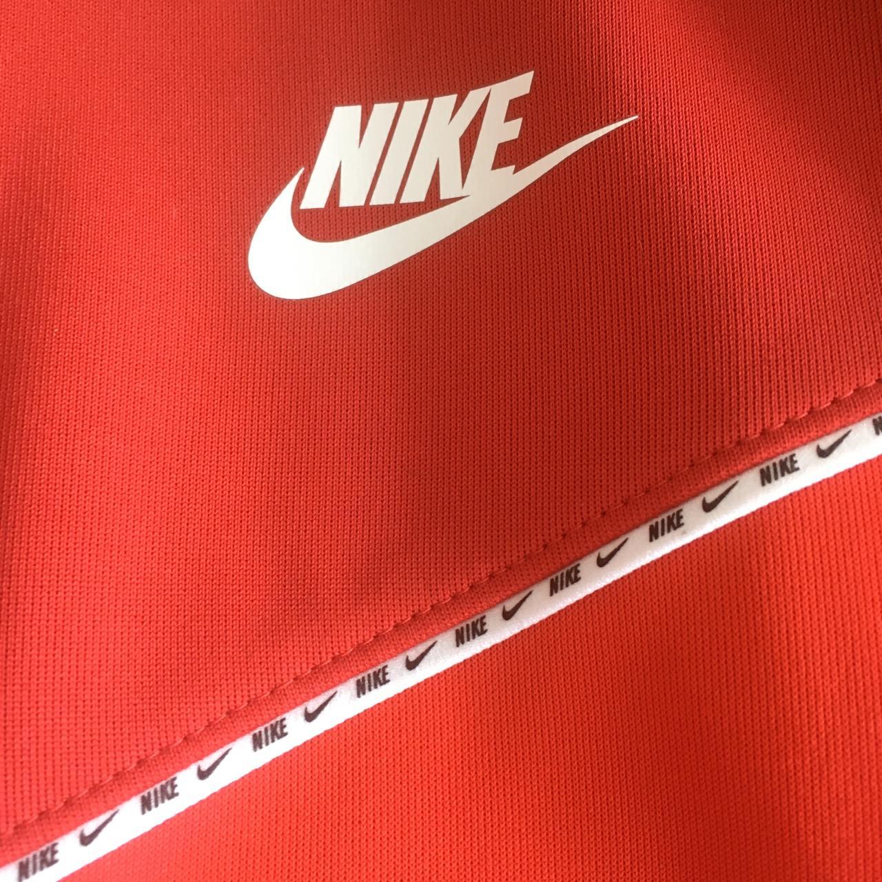 Red Tech Fleece Style Nike Tracksuit Top/Hoodie. Has... Depop