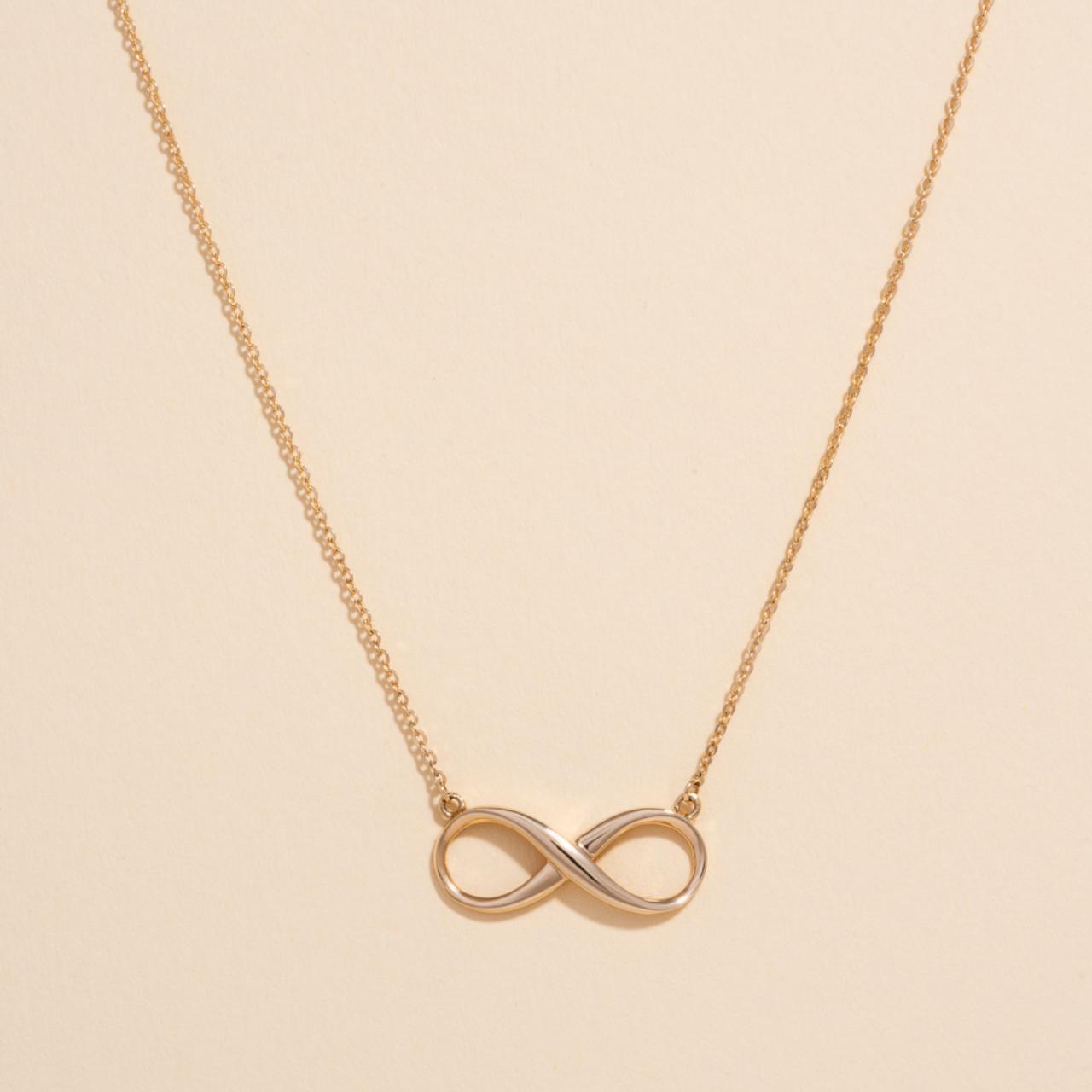 Infinity Necklace | 14k solid gold Necklace |... - Depop