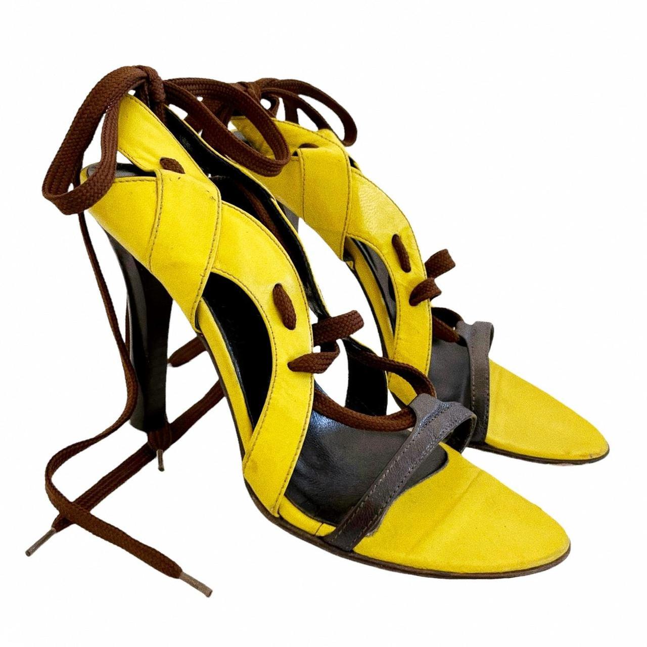 Bikkembergs Women's Yellow and Brown Courts