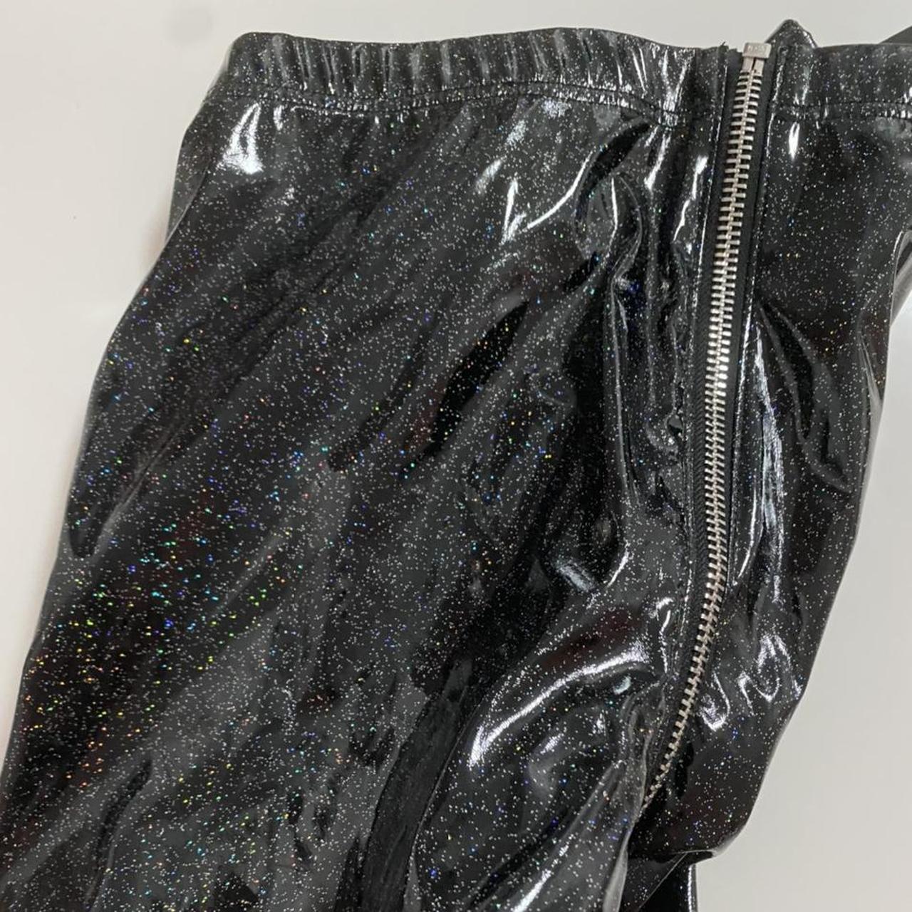 Galaxy Shiny Latex Pants - Depop