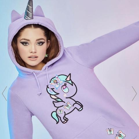 Purple best sale unicorn hoodie