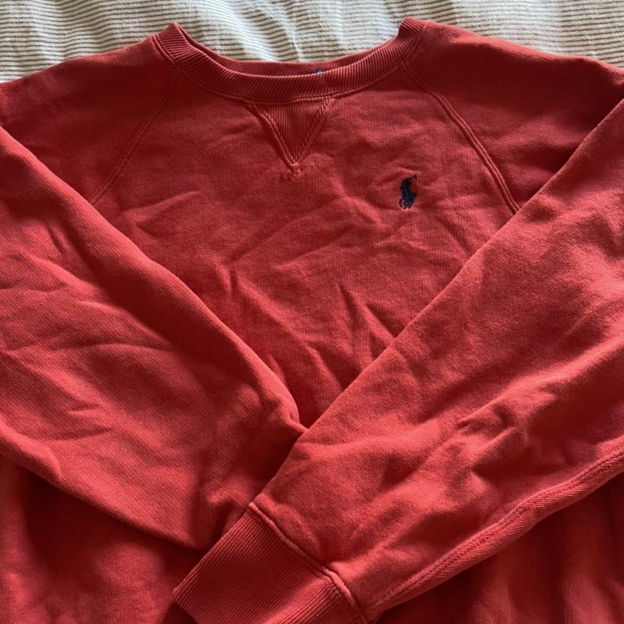 Red Ralph Lauren jumper paid £150 from tessuti size... - Depop