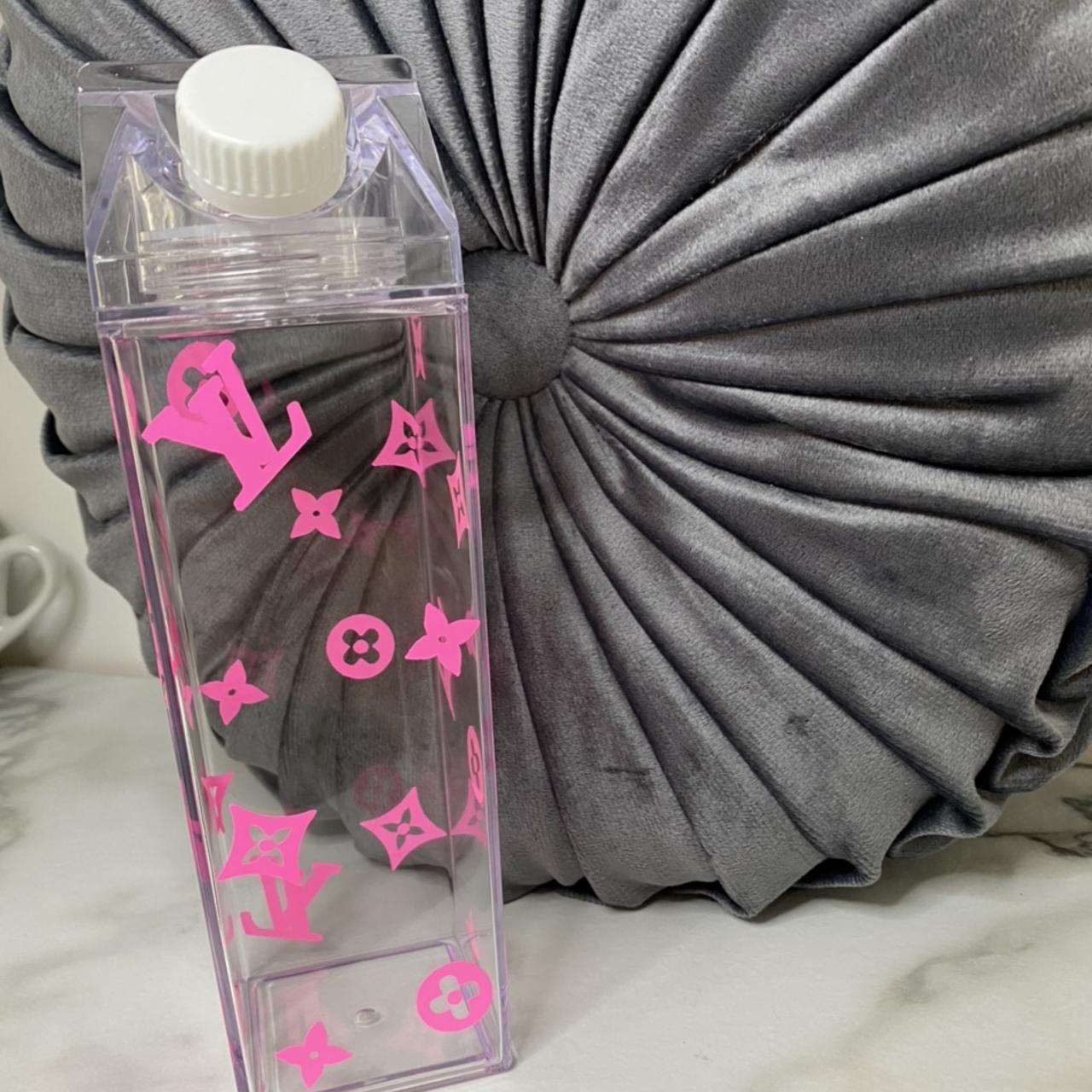 pink louis vuitton water bottle
