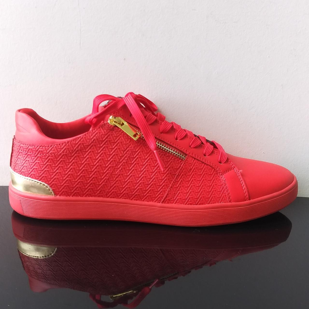 Aldo red fashion trainers