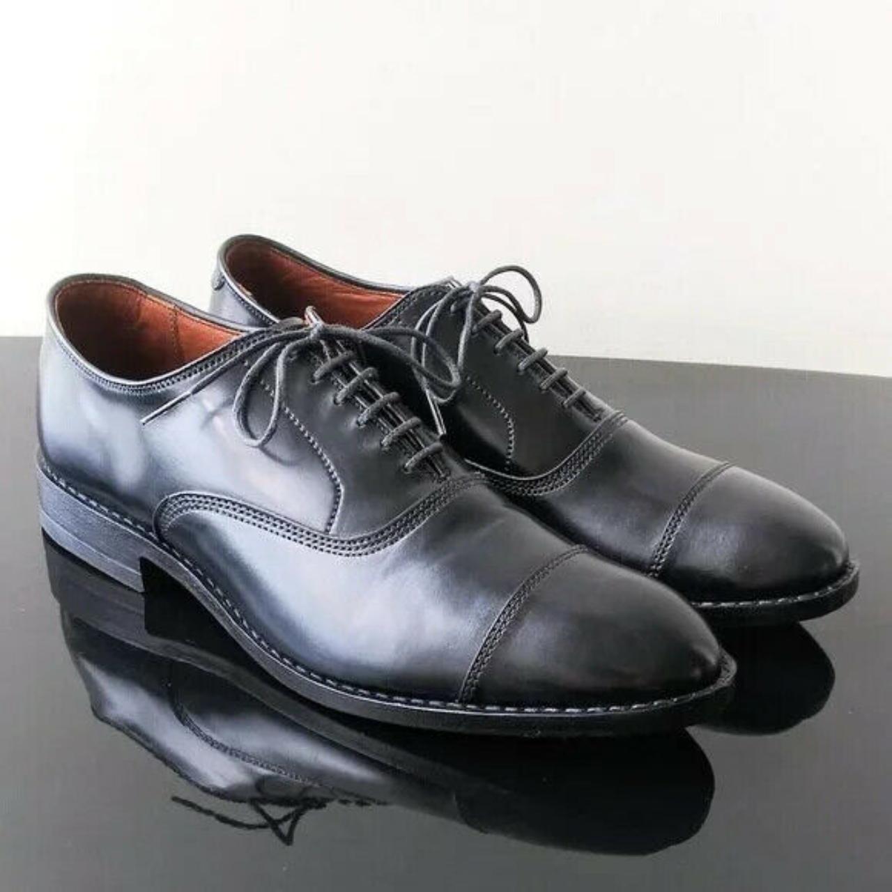 Allen Edmonds Men's Leeds Shell Cordovan Derby Dress | Depop