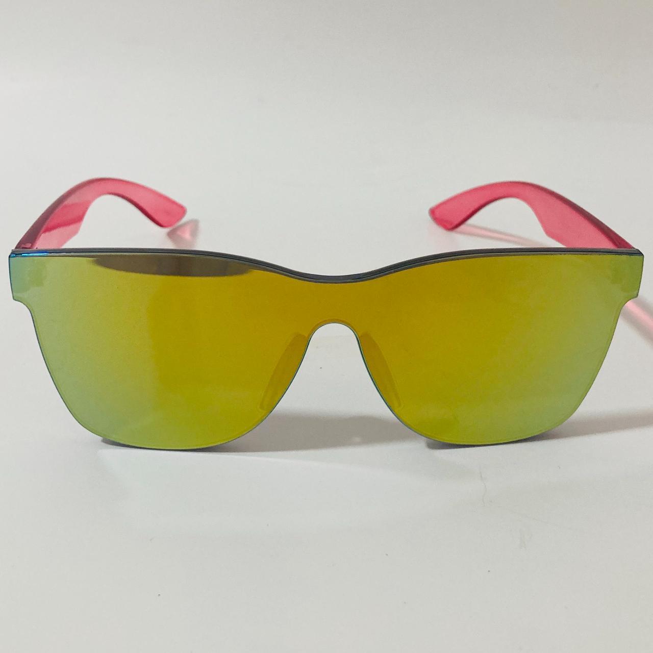 Men's Green and Pink Sunglasses (2)