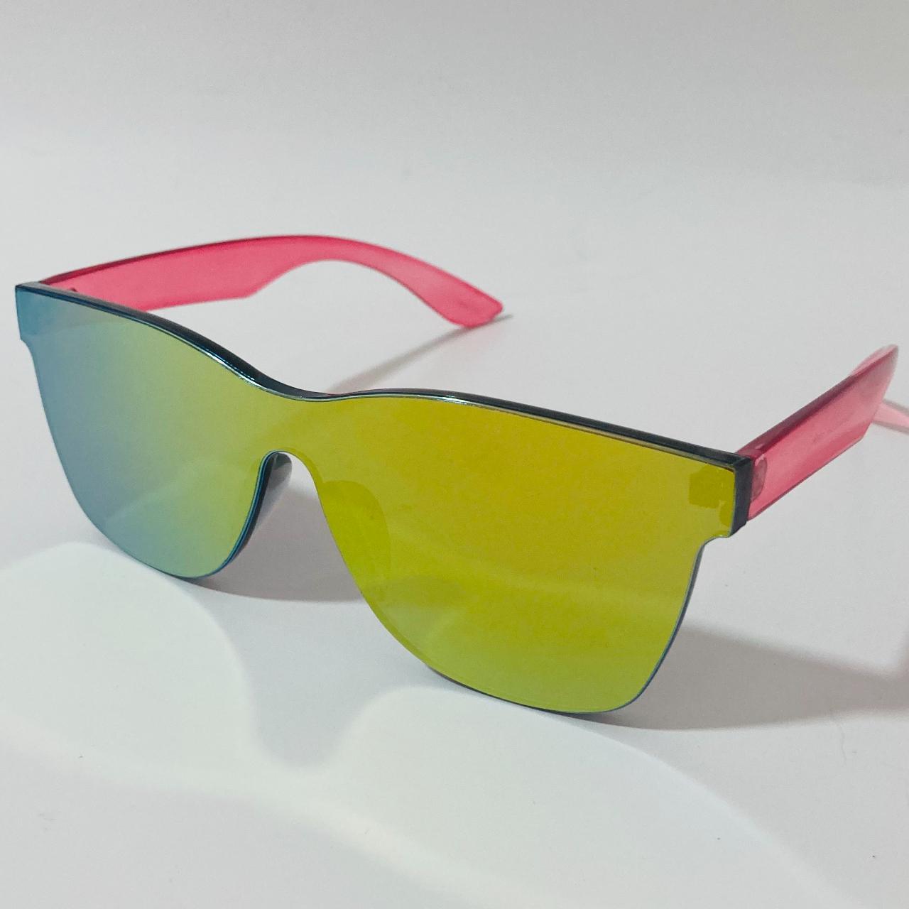 Men's Green and Pink Sunglasses
