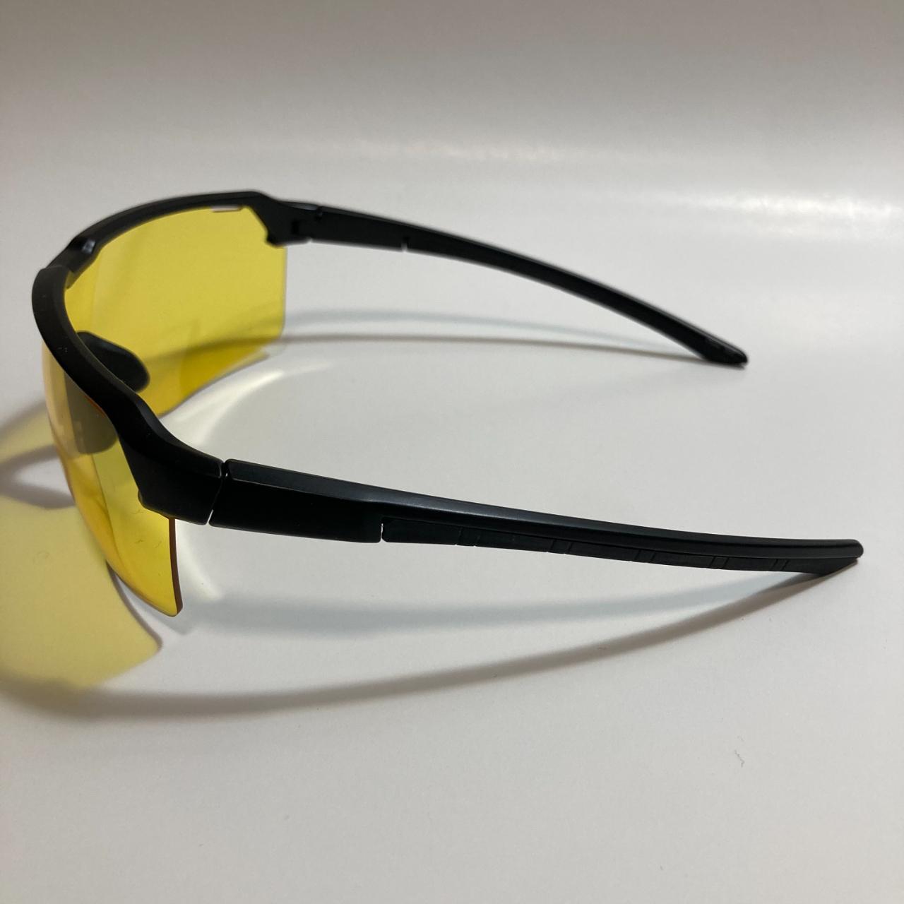 Men's Black and Yellow Sunglasses | Depop