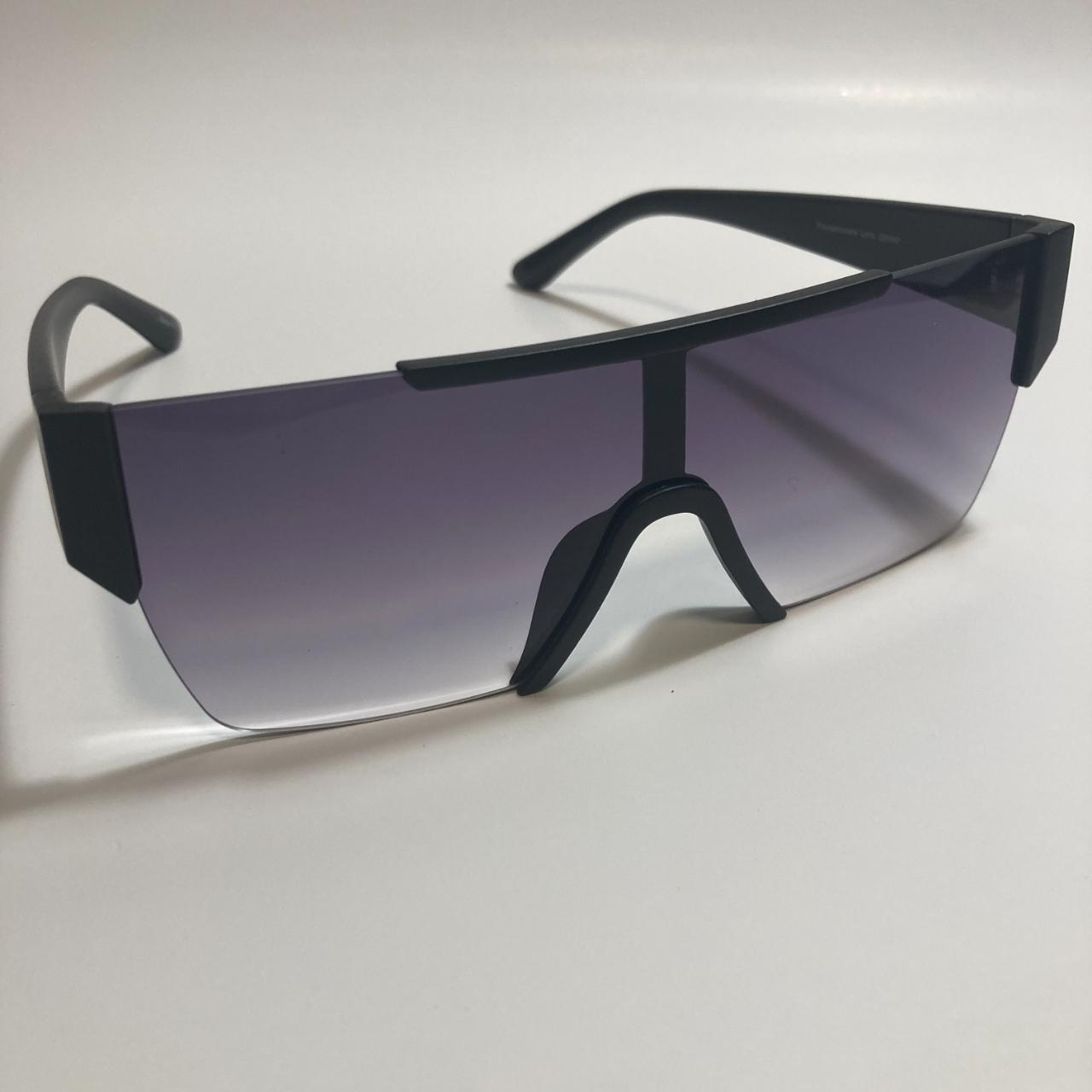 Men's Black and Grey Sunglasses Depop