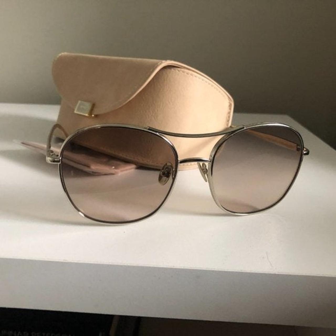クロエサングラスChloé SUNGLASSES CE137S 767 54 Chloe CE137S Gold Prescription Sunglasses