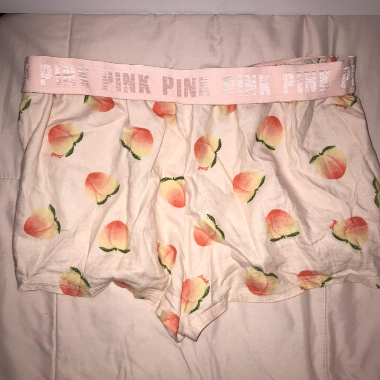 amazing peach shorts from PINK victoria secret. i... - Depop