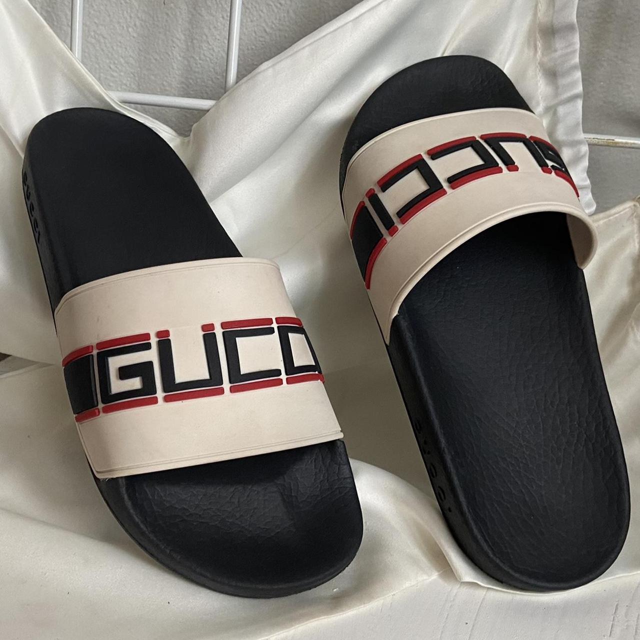 gucci slides stripes